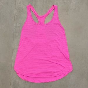 lululemon pink tank top size tags removed, size anywhere from 6-8